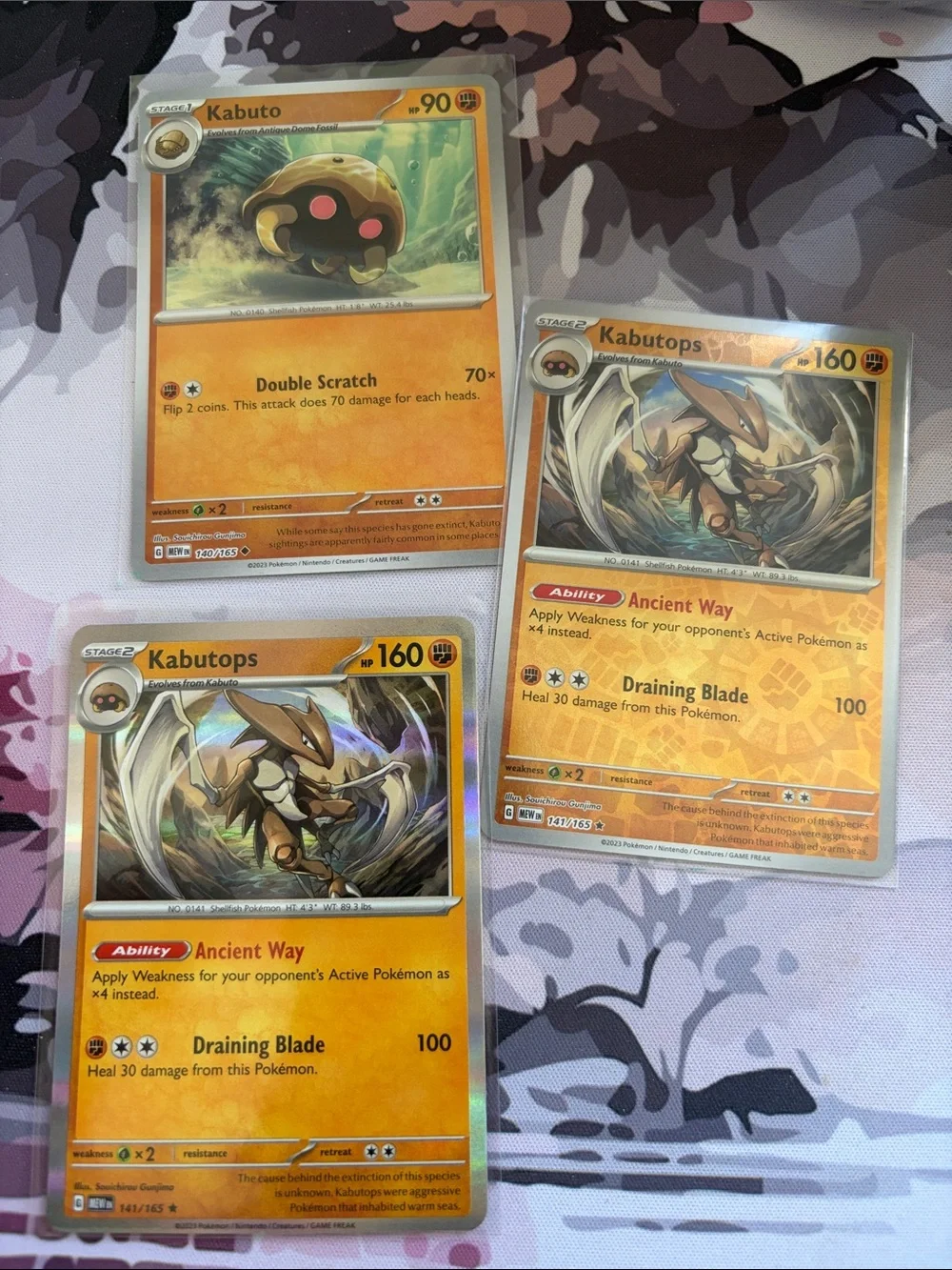 Kabuto & Kabutops Evolution Lot | Pokémon 151 Holo Reverse Holo ✨5/$25✨
